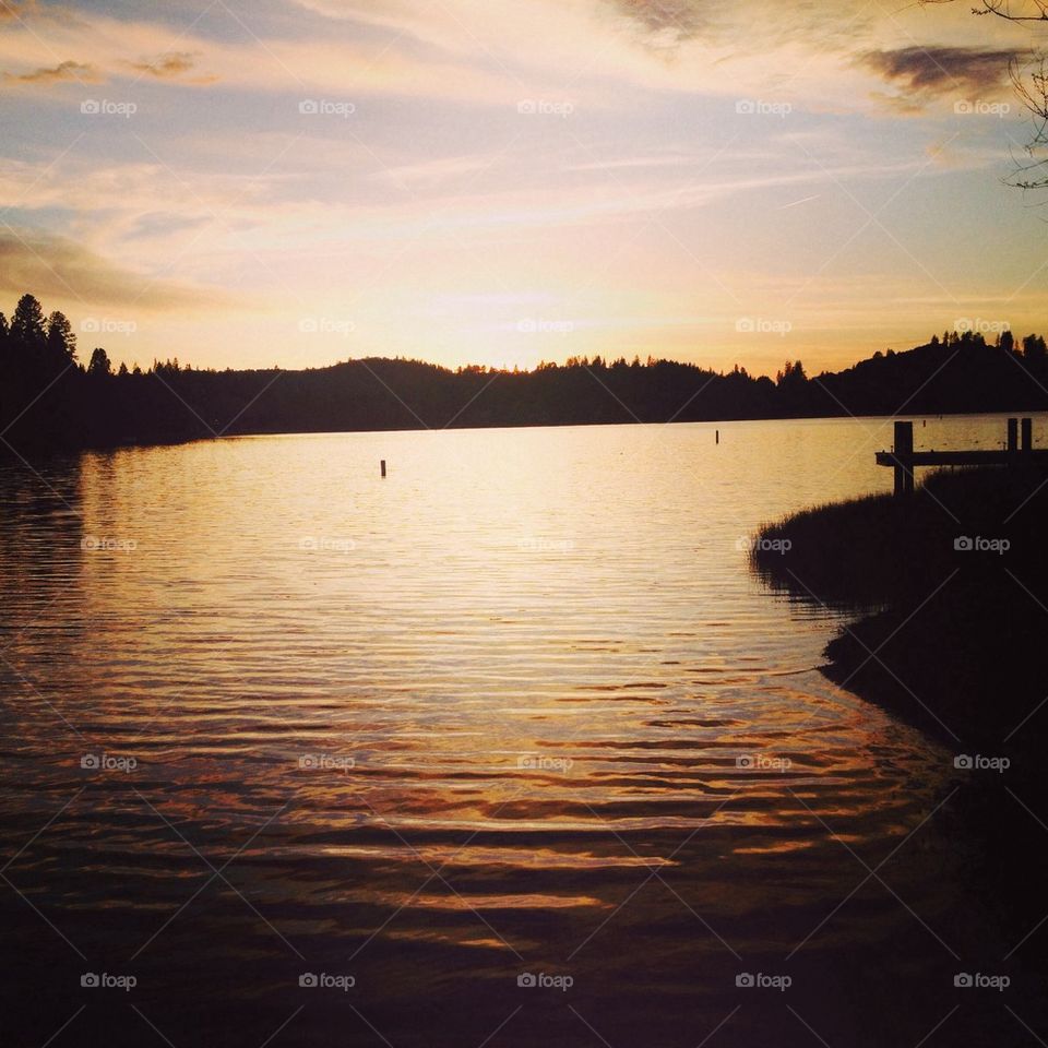 Sunset at Pine Mountain Lake