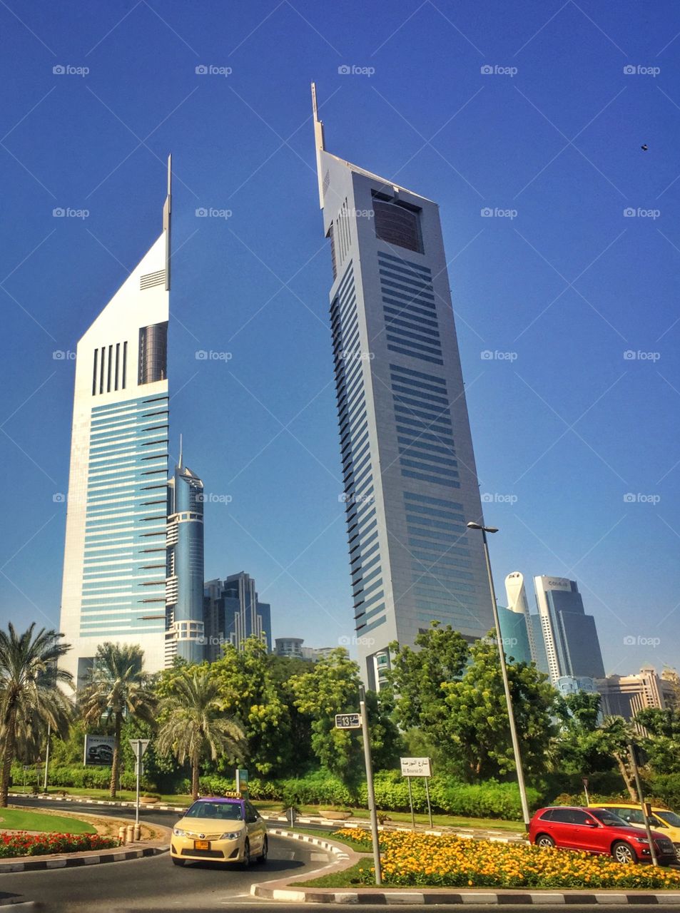 Twin skyscrapers