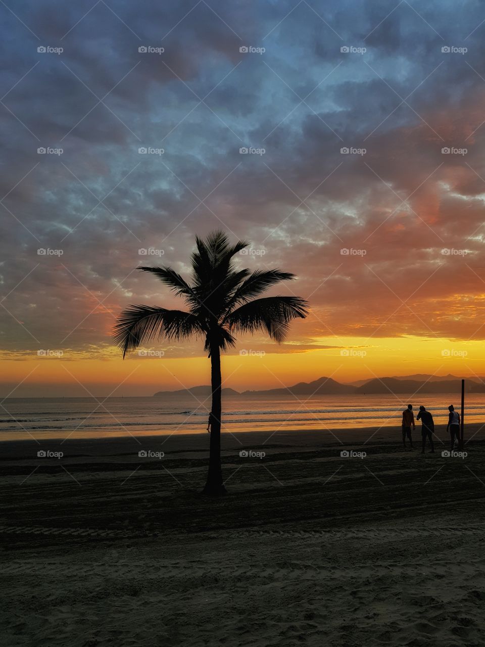 Final de tarde em Santos SP