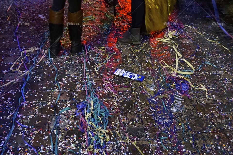 The aftermath of a Carnival Parade in Cádiz, Spain 