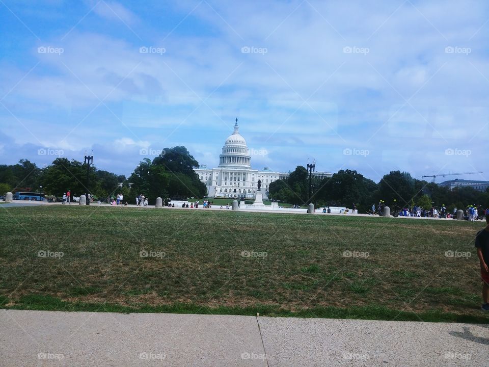 View of Capitol Building from National Mall