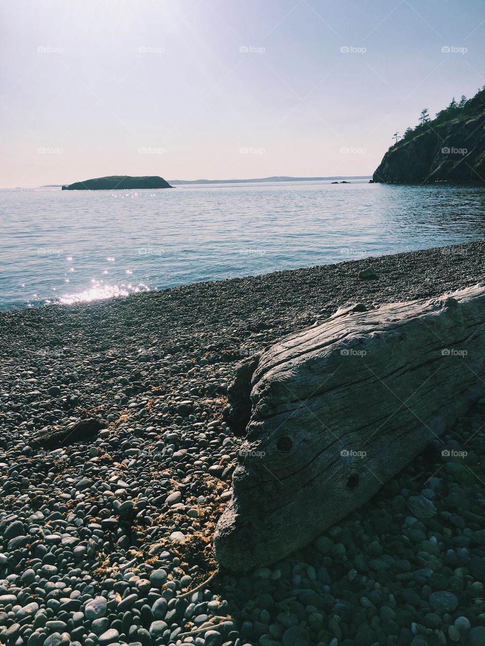 Washington state rocky beach