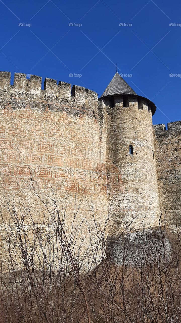 old castle tower, Ukraine