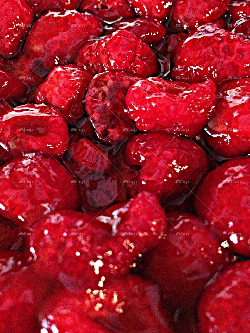 Raspberries with the icing!