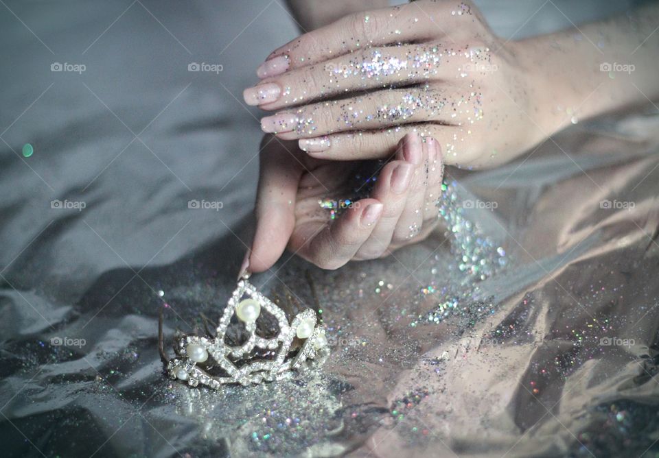princess wedding girl hands
