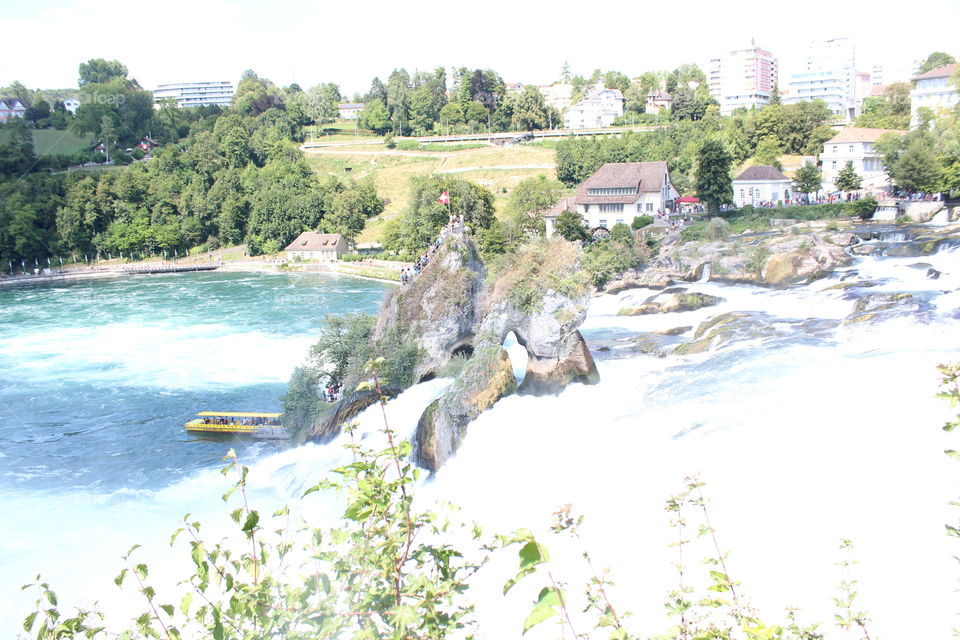 Waterfall Switzerland Rheinfall Schaffhausen