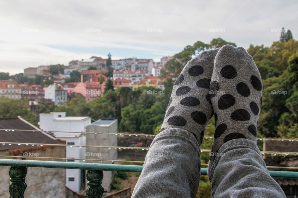 Foot selfie Lisbon 