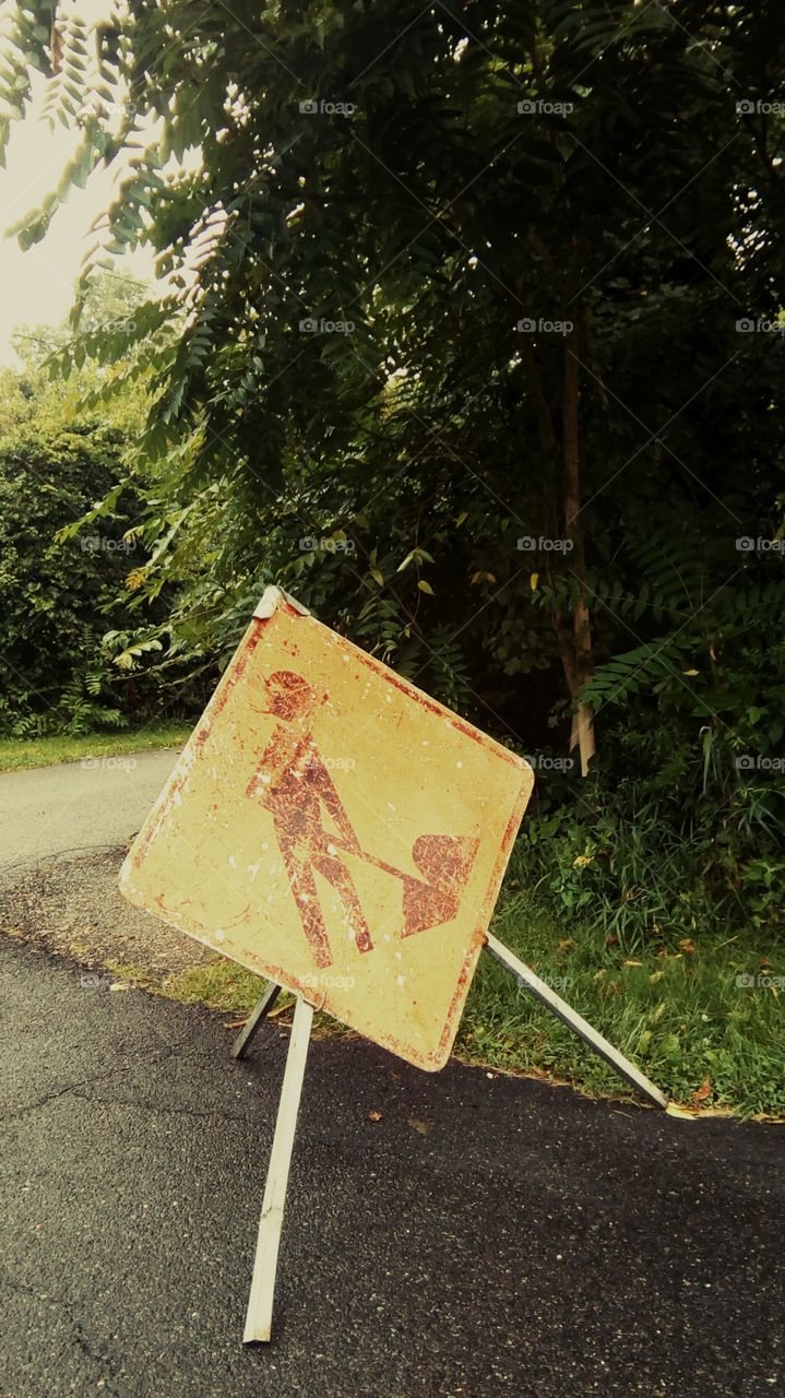 Work Sign Needing Work