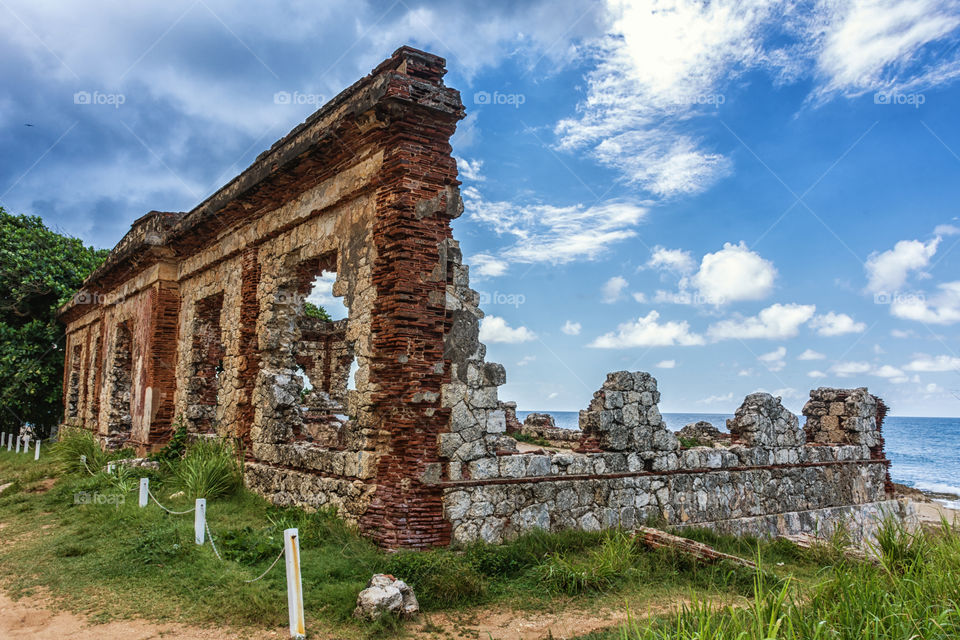 The corner of a ruin