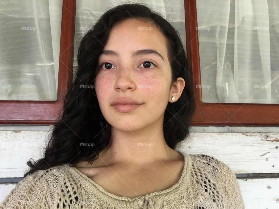 Beautiful girl. no makeup