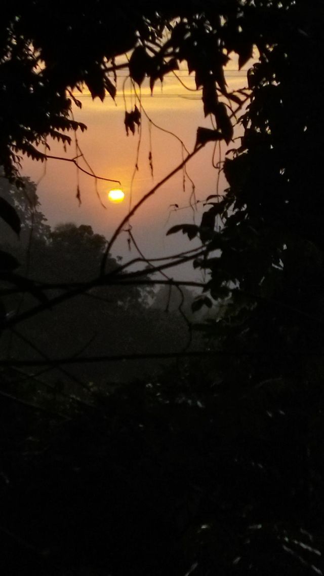 Sunrise this morning