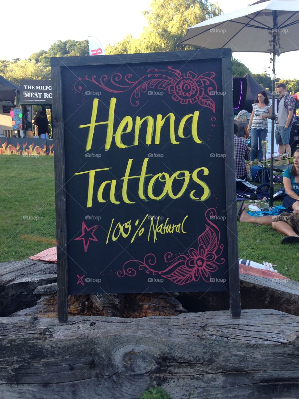 Henna tattoo sign board 