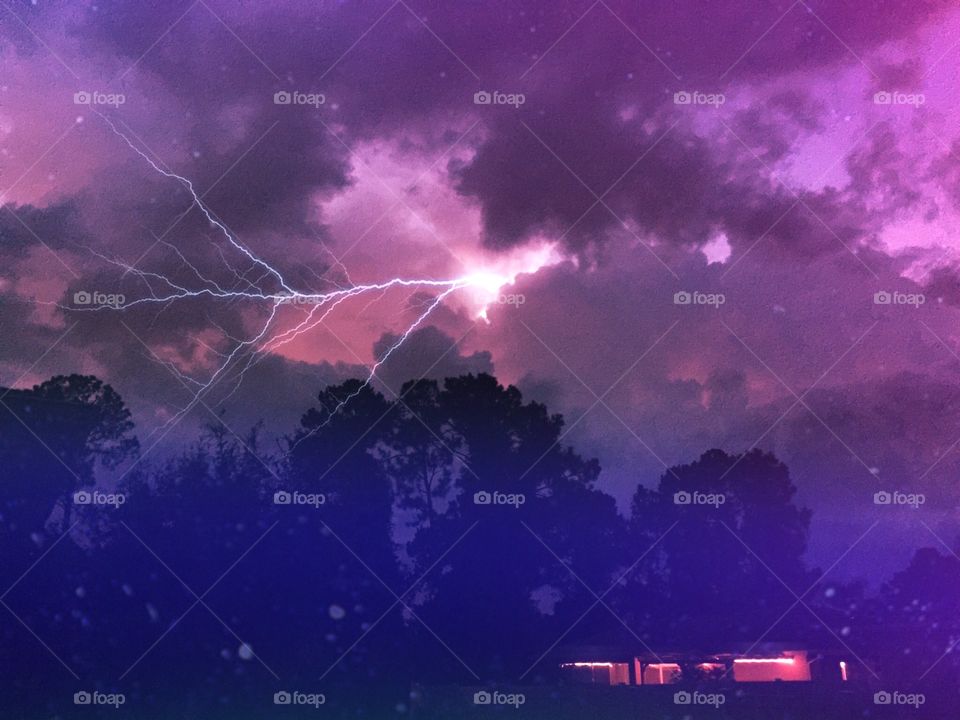 Lightning storm . Lightning storm
