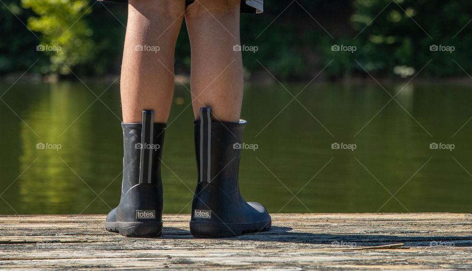 Boy at the lake