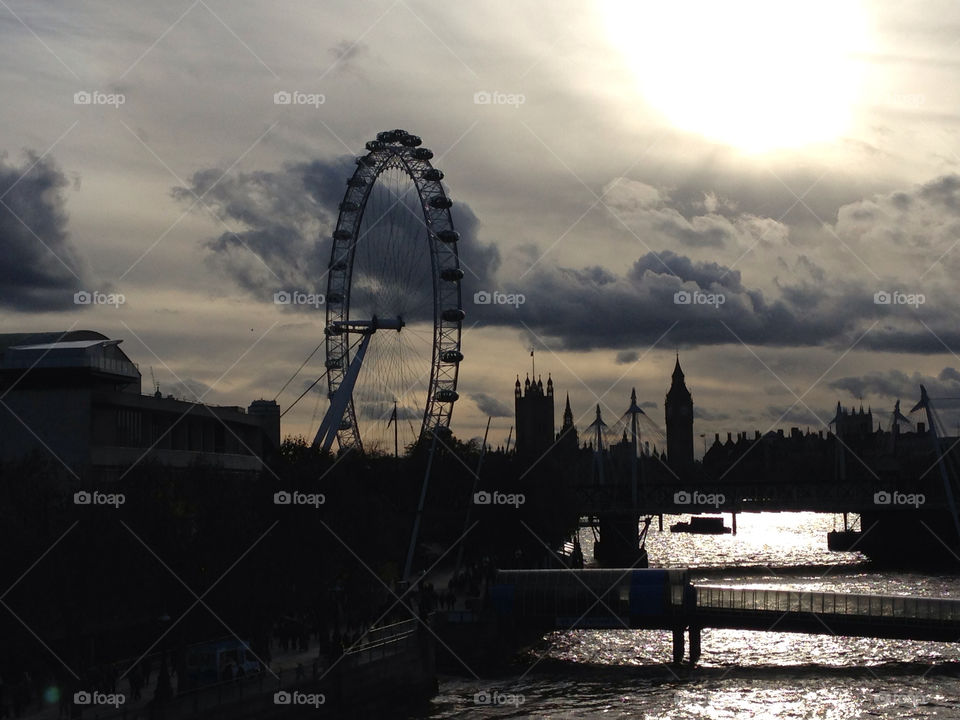 sunset london clouds silhouette by bryonycork