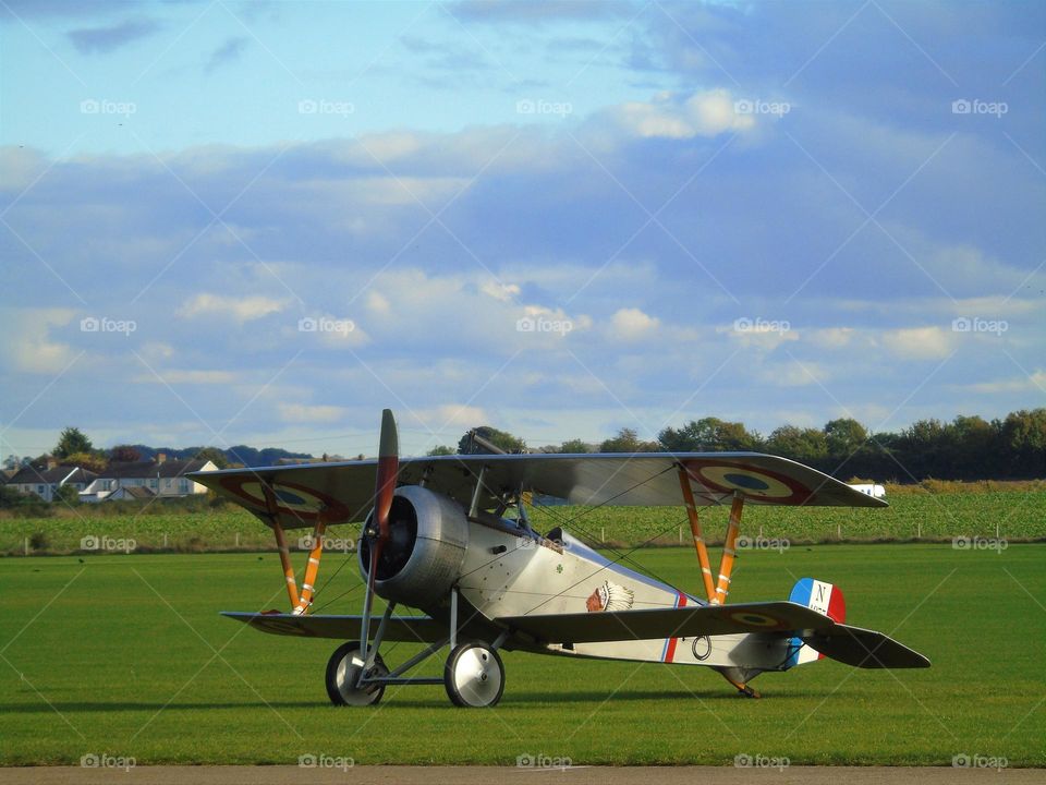 Nieuport 17, aircraf, airplane, Duxford, UK