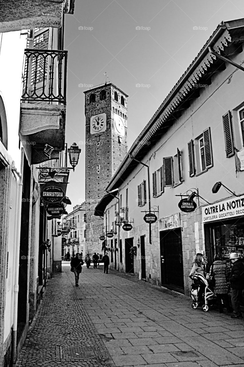 scorcio panoramico. Grugliasco, Torino, Italia