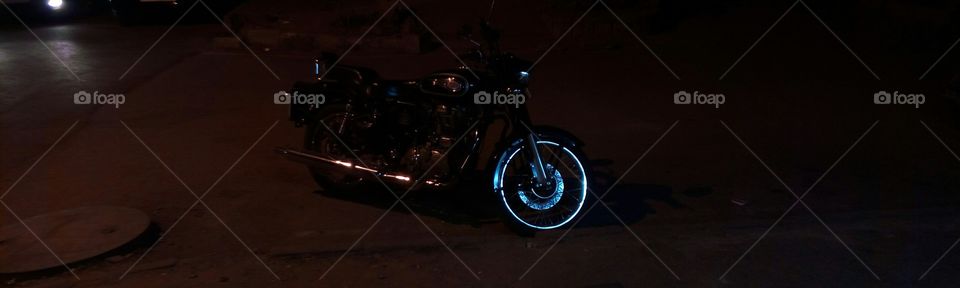 bike in the dark