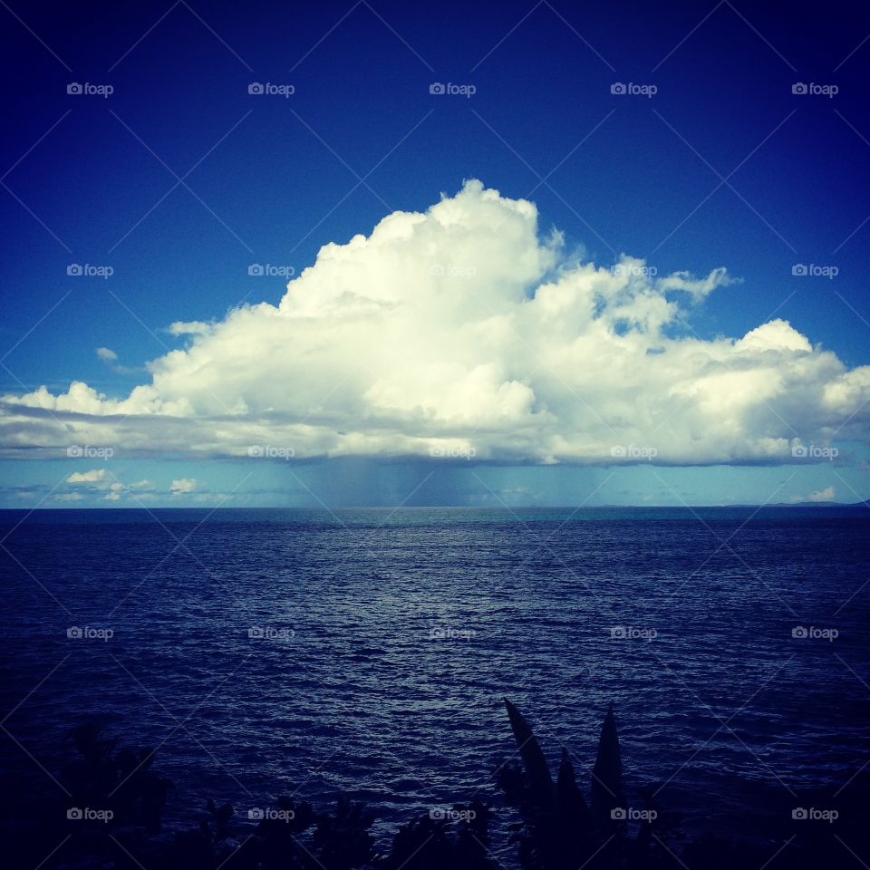 Perfection. Storm cloud between culebra and main land Puerto Rico 