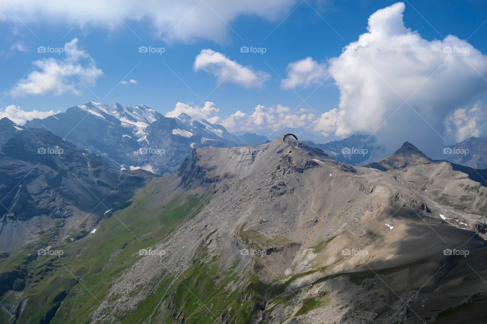 Gliding over the Swiss Alps