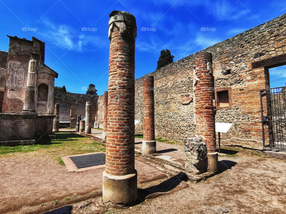 Ruins of Pompeii,. Italy.