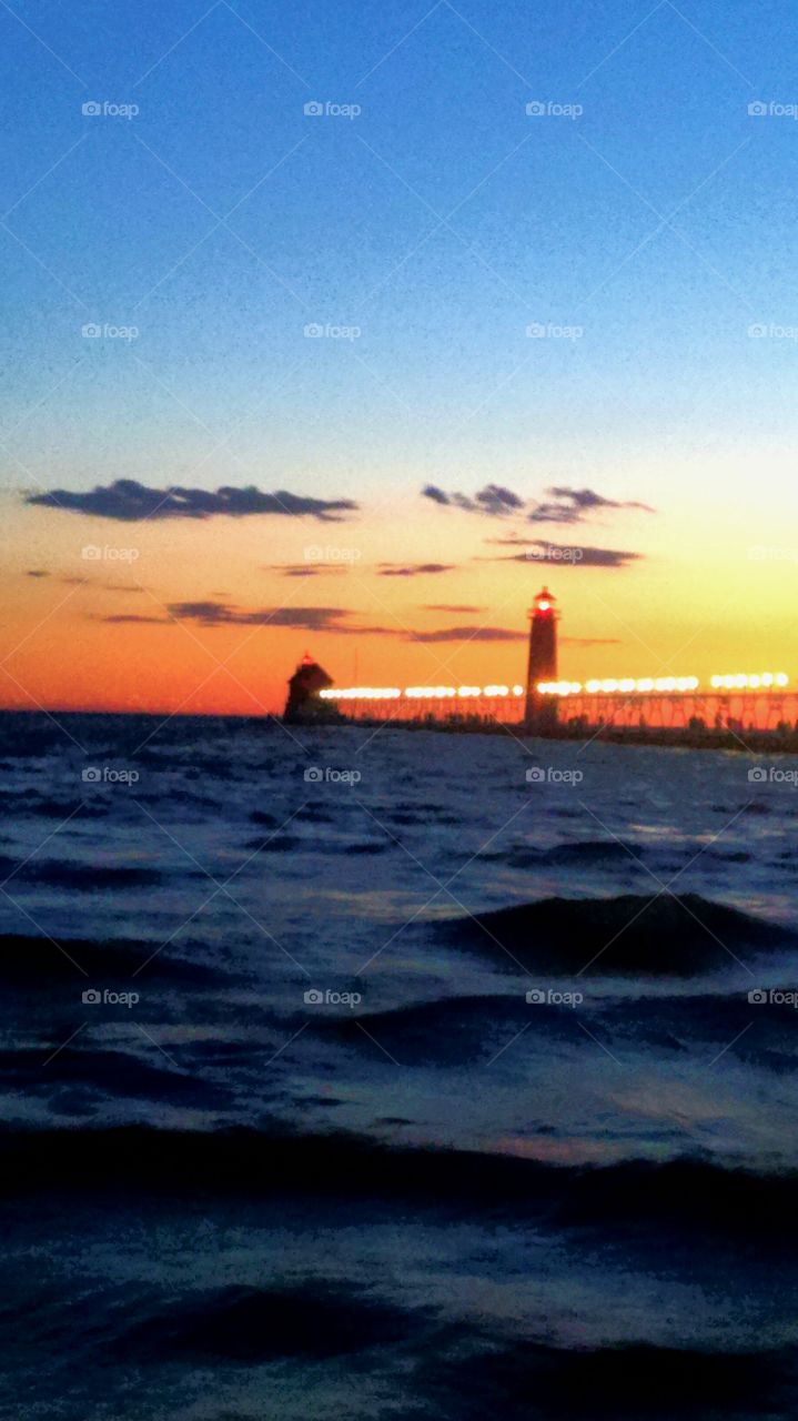 Pier sundown