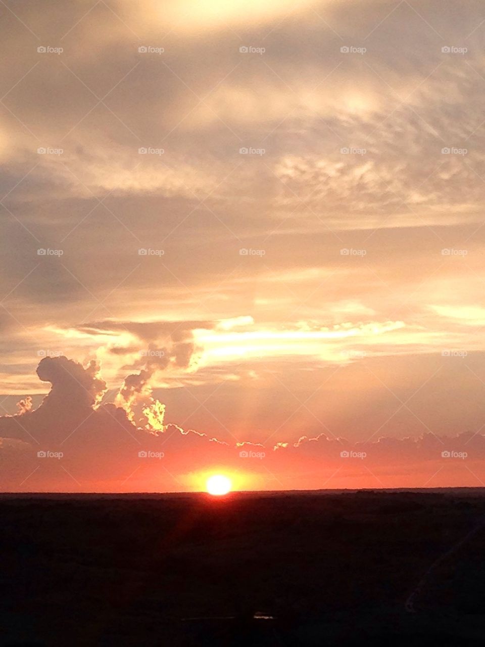 Sunset at Running Horse Cabin