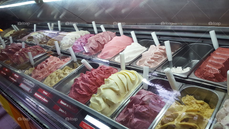 Colorful ice cream...