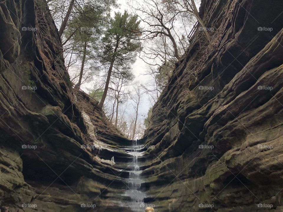 View from bottom of waterfall, Starved Rock