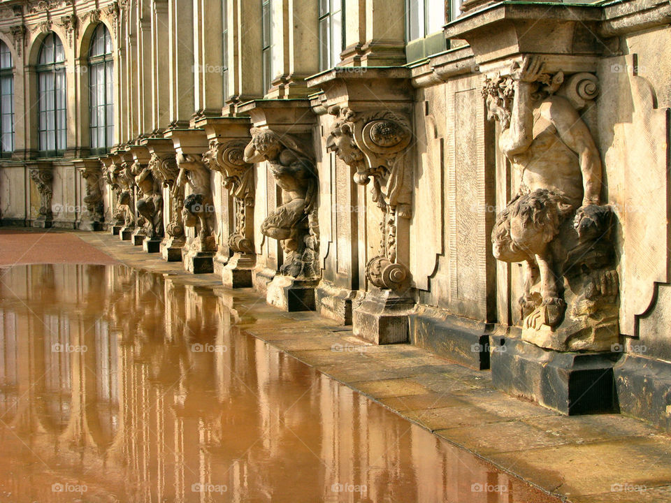 Statues after the rain