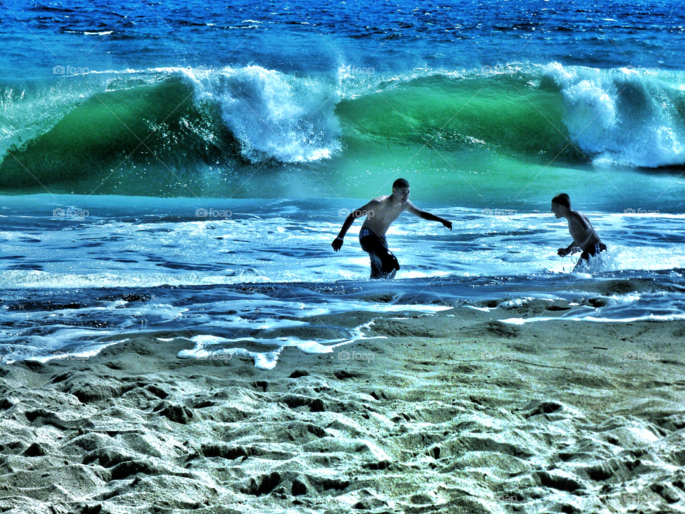 surfer surf california beach by analia