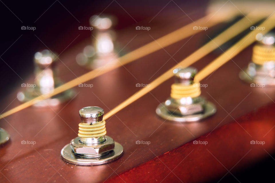 Strings of guitar