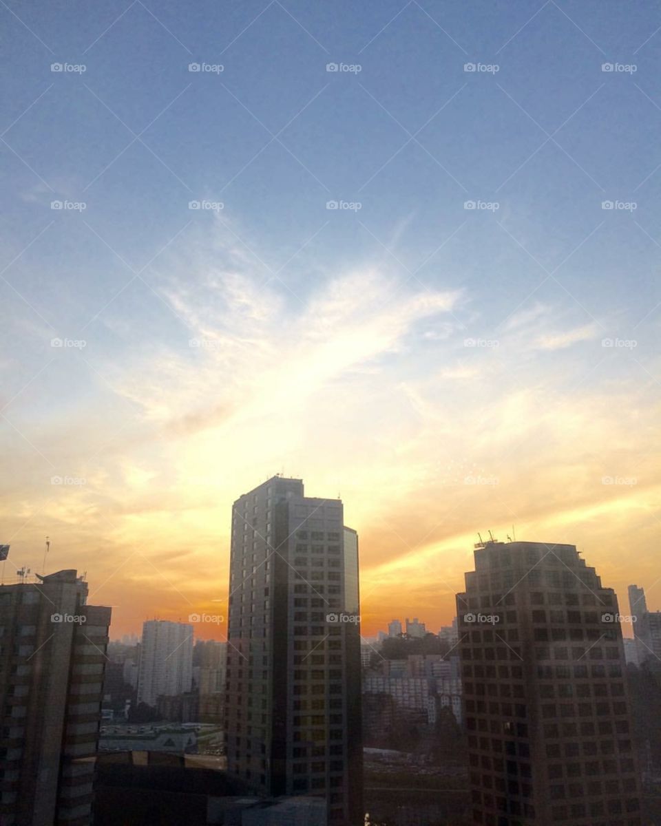 Sunset in Sao Paulo 
