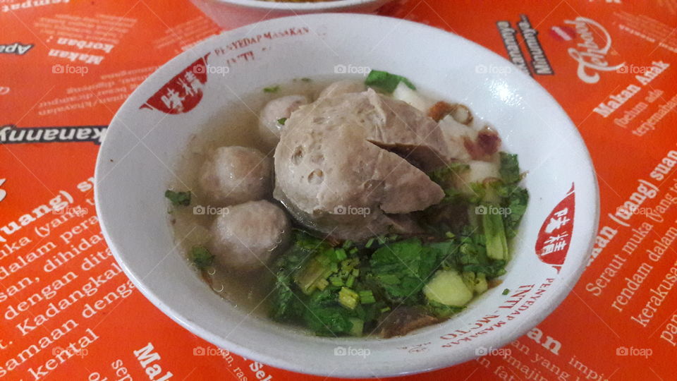 Meatballs
and in Indonesian name is Bakso