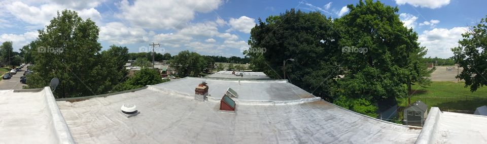 Up on the roof 