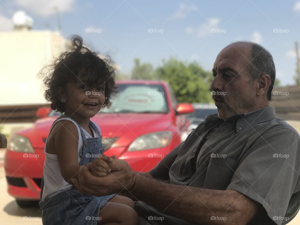 Grandfather and Grandaughter