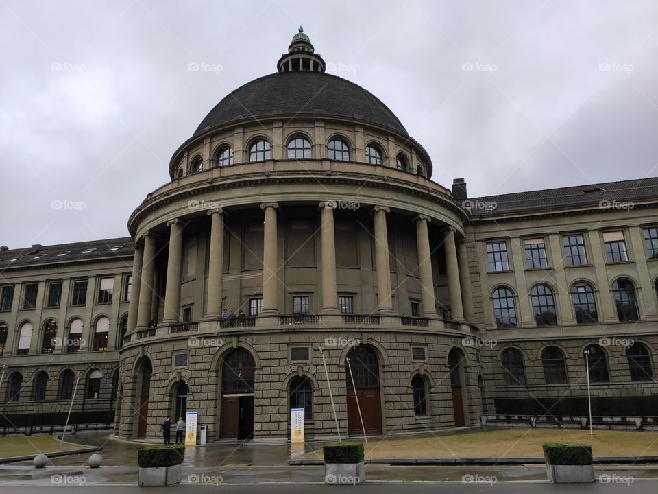 Zurich Switzerland University bulding some with columns
