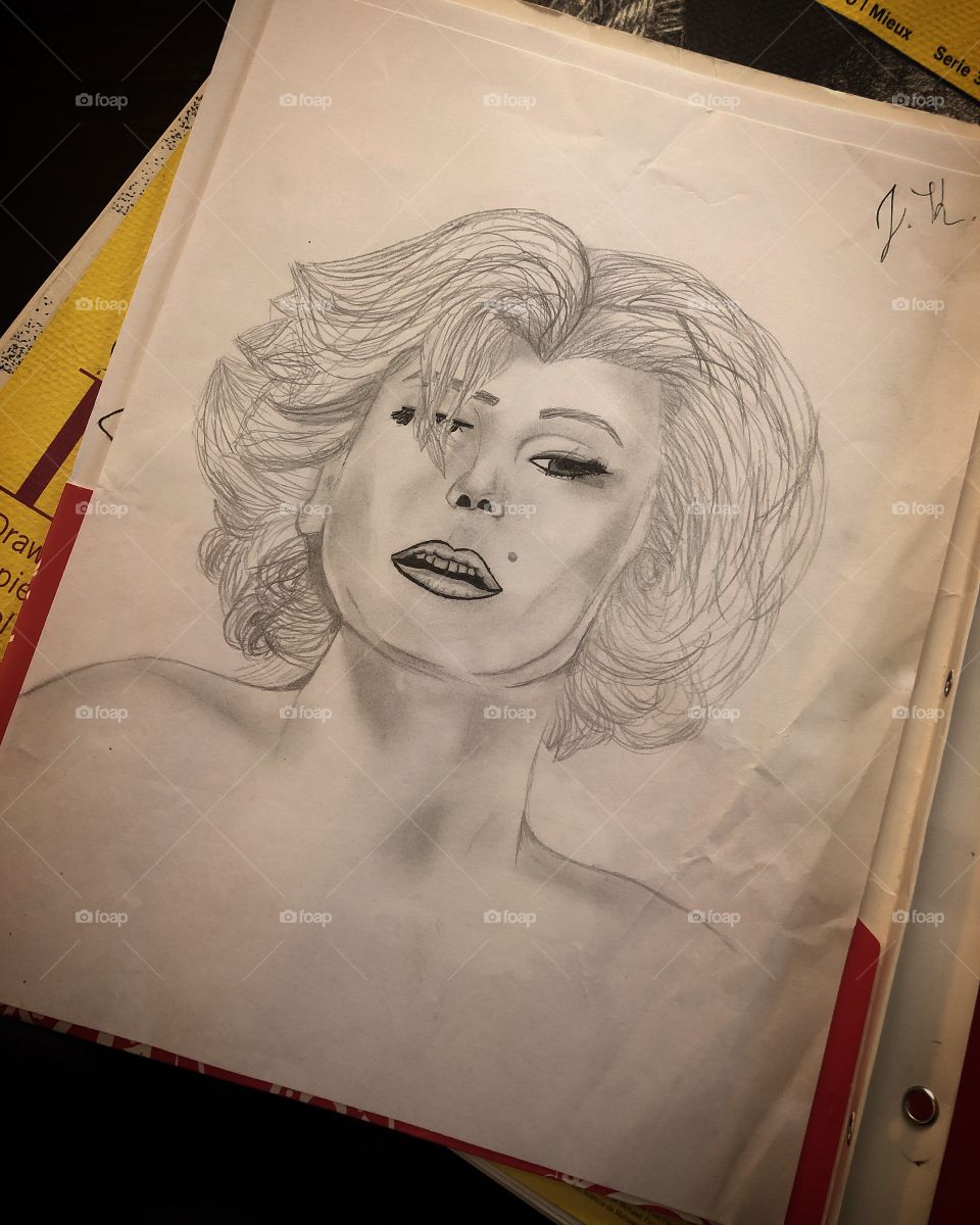 My Marilyn Monroe drawing👌🏼