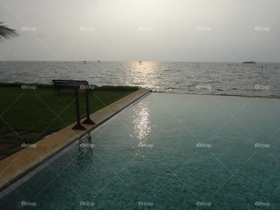 sunset on the backwaters