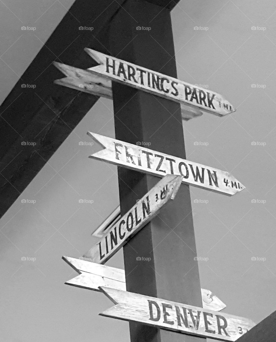 old Fashion street signs