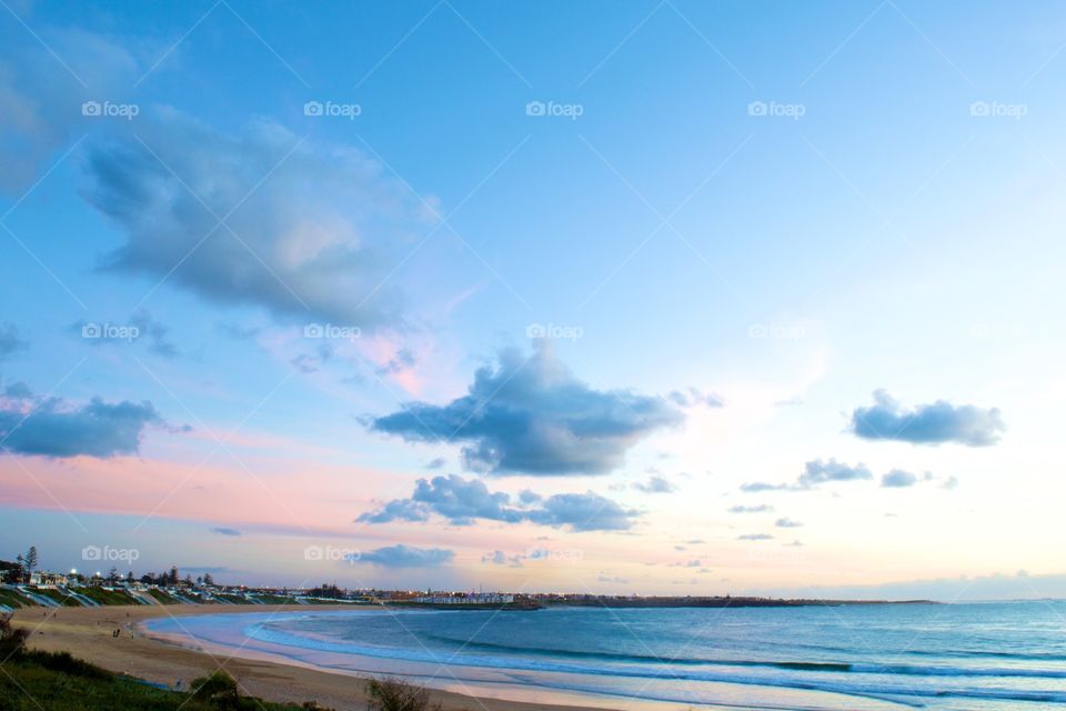 Beach clouds Morocco 