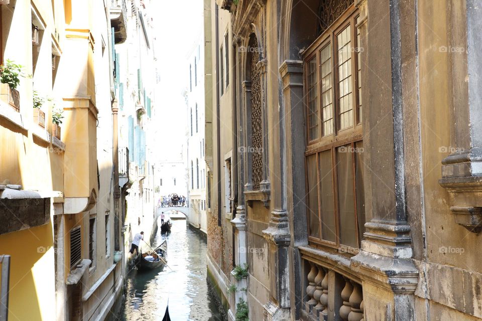 Old houses on the canals 