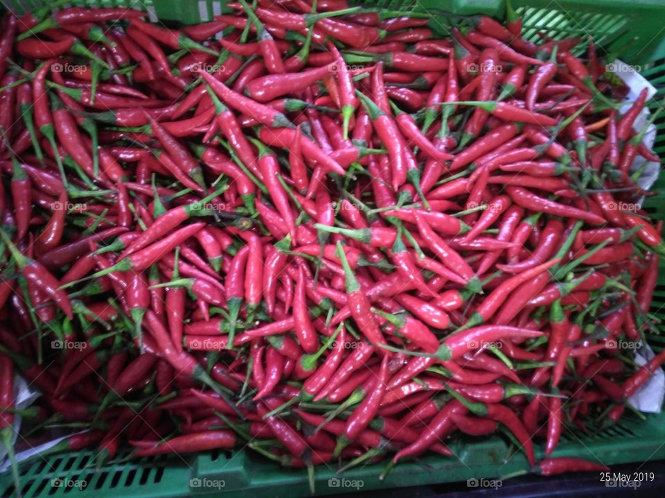Red Birds Eye Chilli. Small hot Chillies.
#food
#hot
#chilli