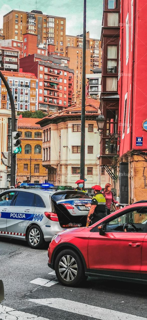 Police in the city of Bilbao