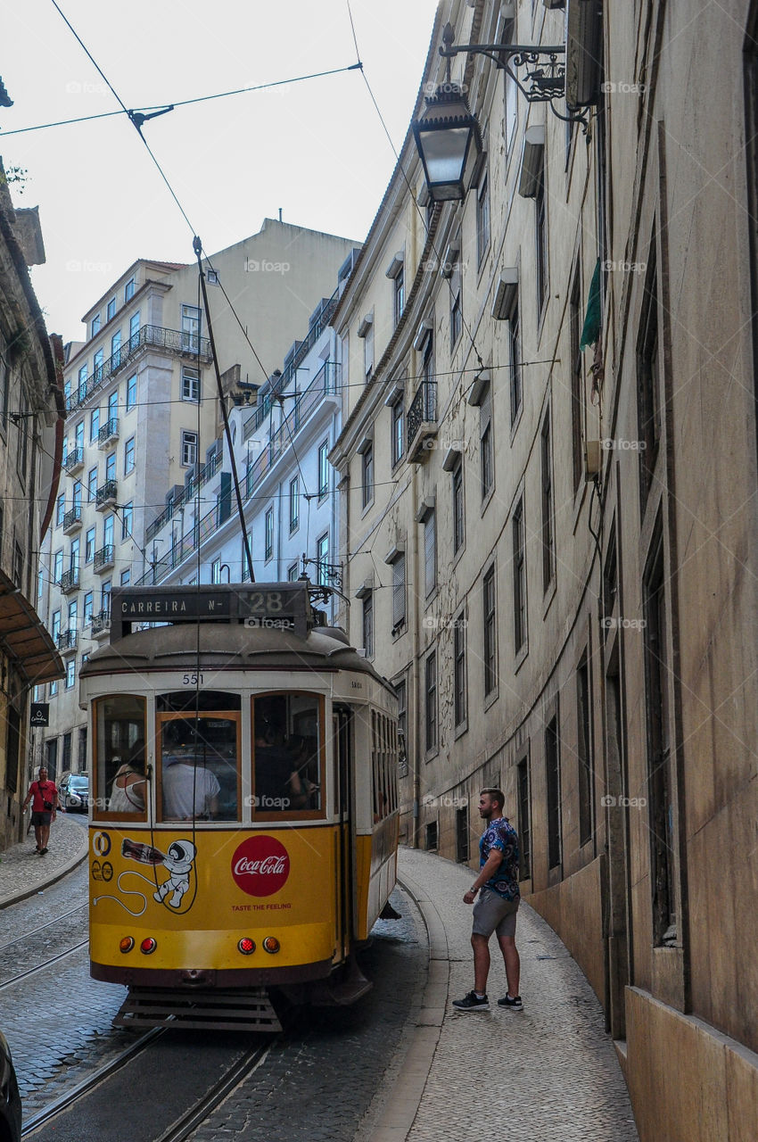 Tram 28 in Lisbon