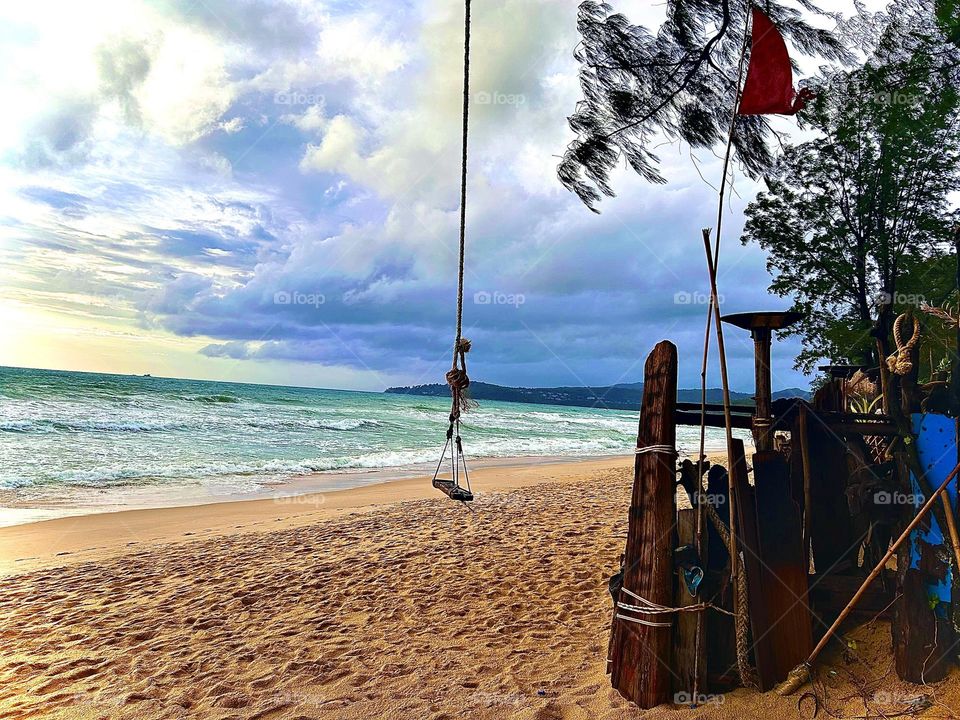 Bang Tao beach at sunset AMR