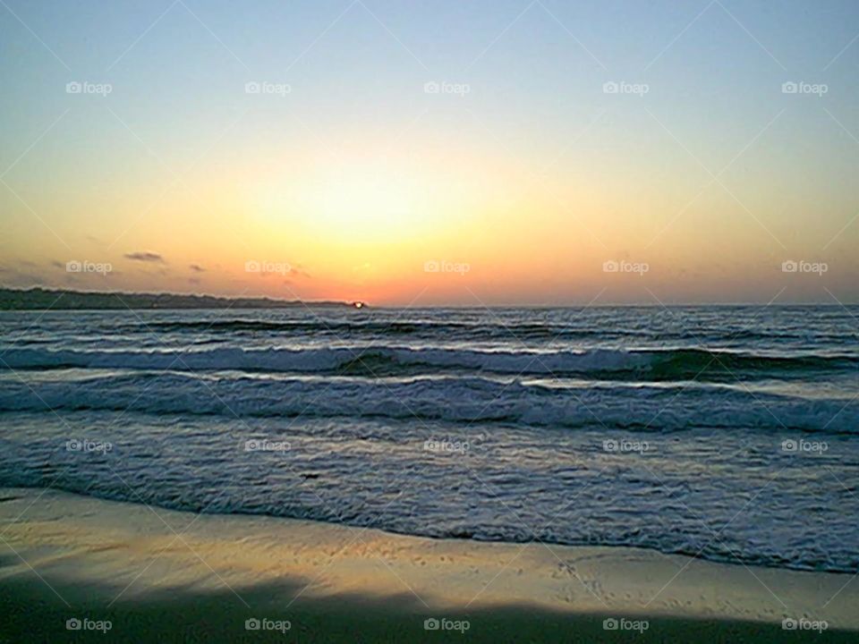 Sunset with some clouds