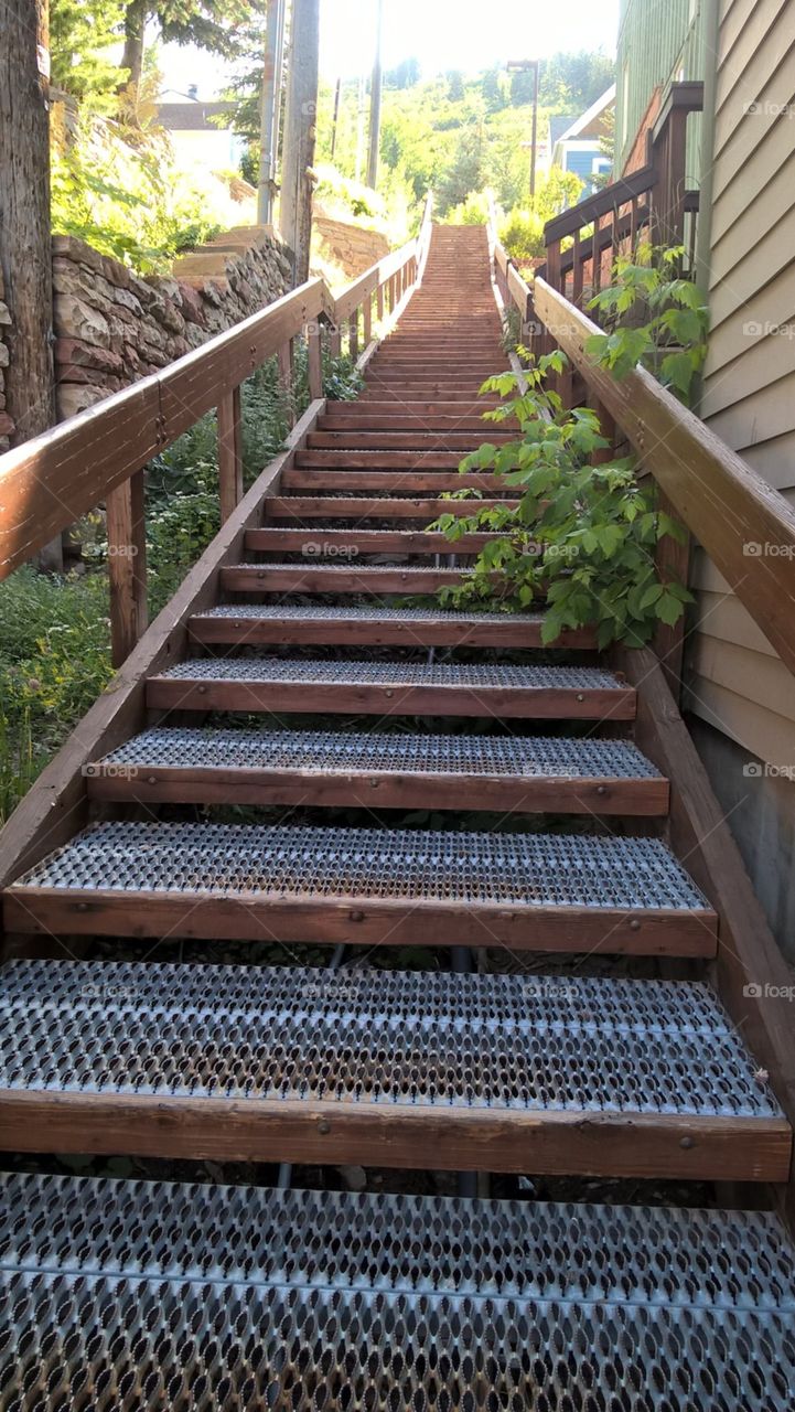 Mountain stairway 
