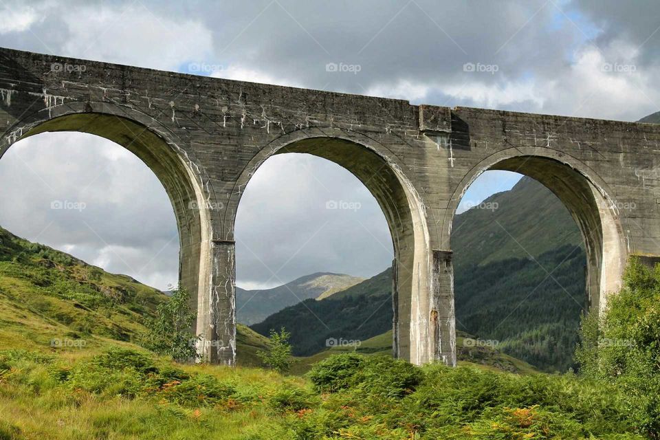 Fort William - The bridge of Hogwarts Express train
