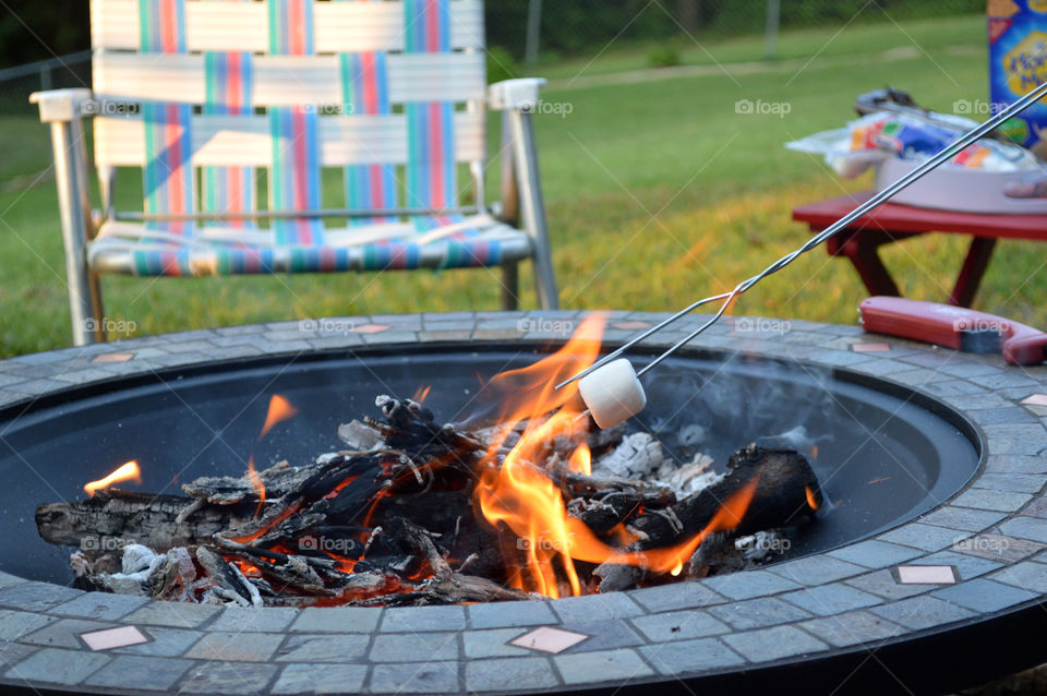 Roasting marshmallows
